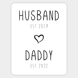 Husband Daddy Est #1, Custom Daddy Est Gift, New Dad Gift, New Dad, Personalized Daddy, Pregnancy Reveal for Husband New Dad Gift Magnet